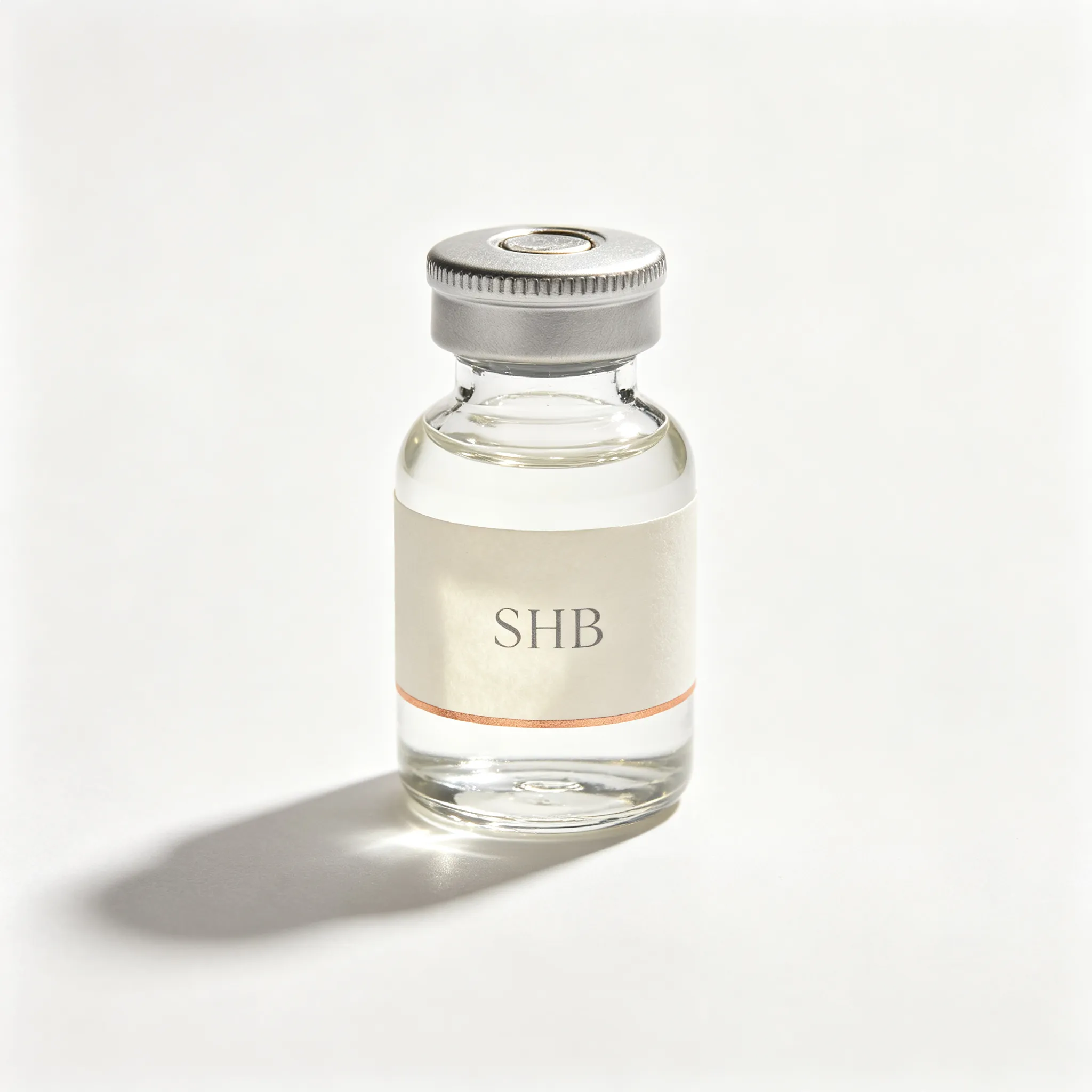 SHB research peptide vial
